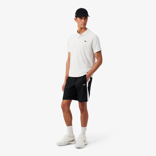 Sport-Shorts mit Akzentband aus Diamant-Taft