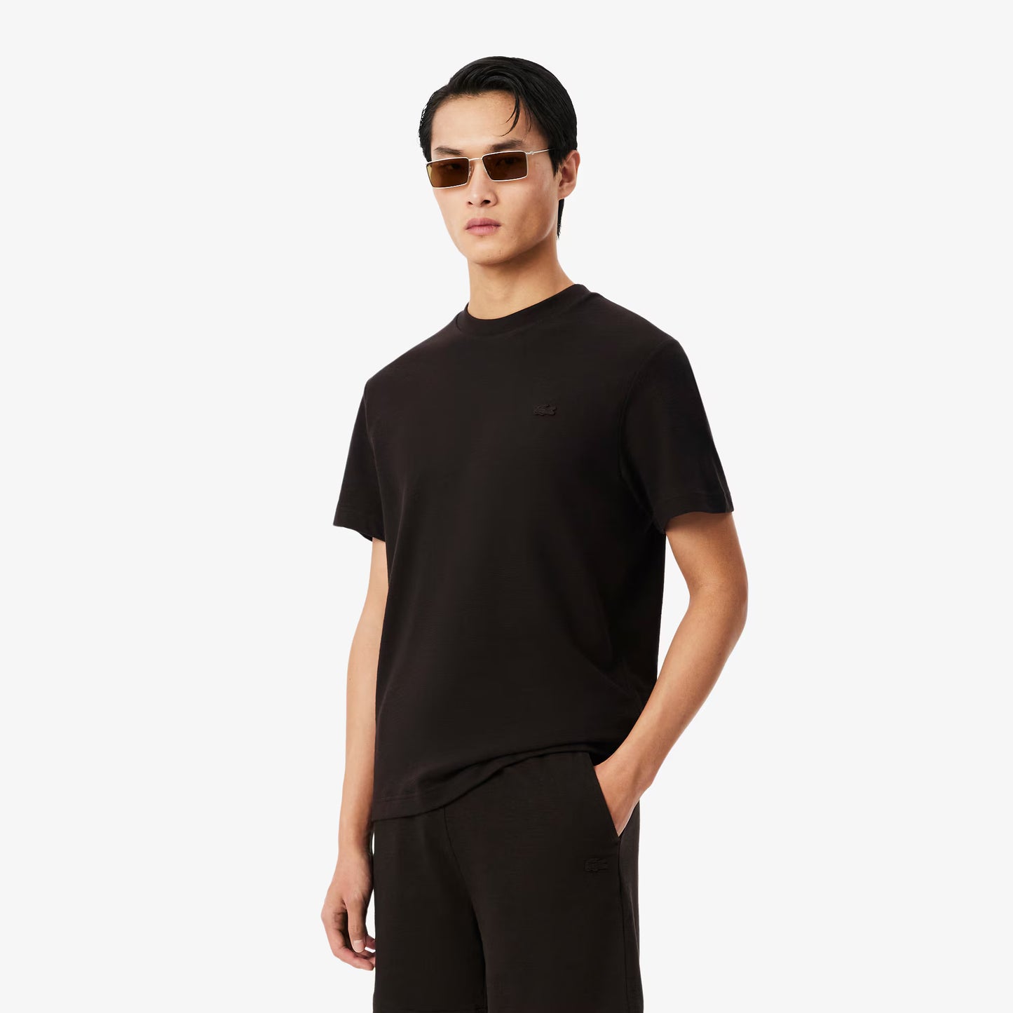 Texturiertes Jersey-T-Shirt