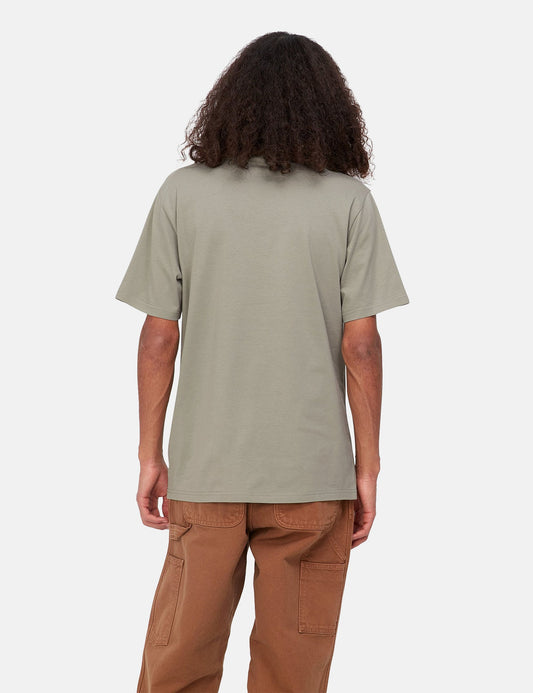 Pocket-T-Shirt (Regular) – Yucca-Grün