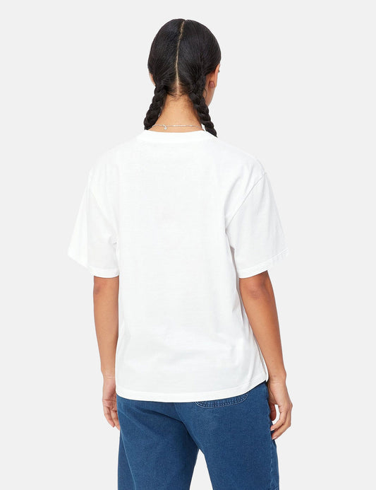 Damen T-Shirt Wildcat (locker geschnitten) – Weiß