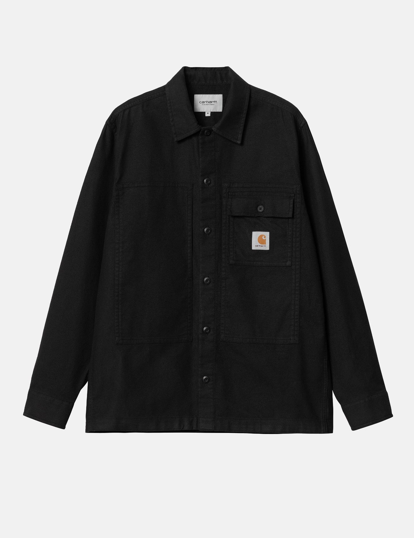 Chemise à manches longues Charter (ample) - Noir