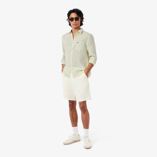 Regular Fit Striped Linen Shirt