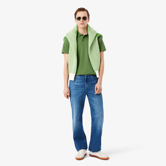 Regular Fit Cotton Blend Polo Shirt