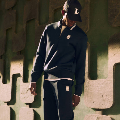 Tennis Heritage Polo Collar Zipped Sweatshirt