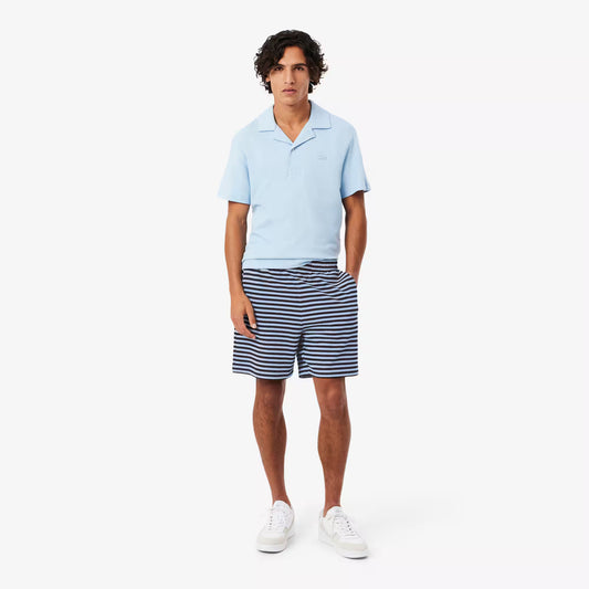 Regular Fit Gestreifte Baumwollshorts
