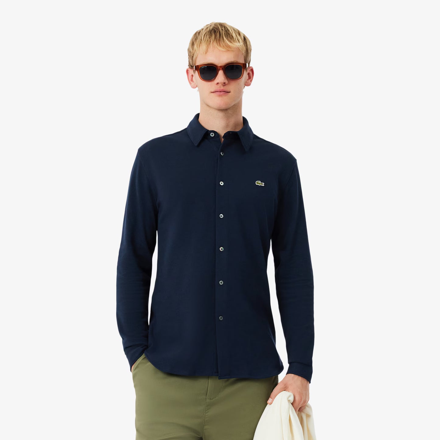 Slim Fit Cotton Pique Shirt