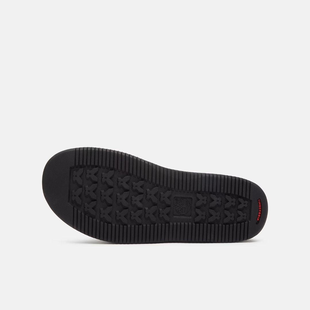 Casco Cove Sandal with Heel Strap Black Full-Grain Leather