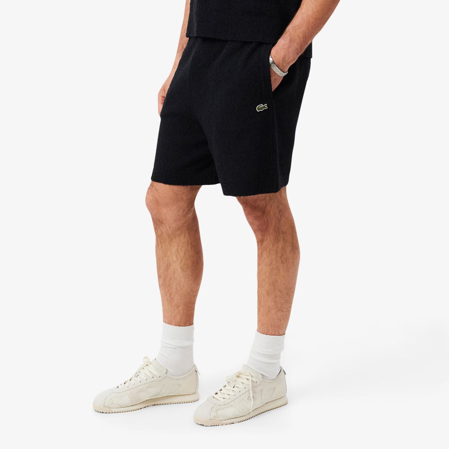 Bouclé-Strick-Shorts