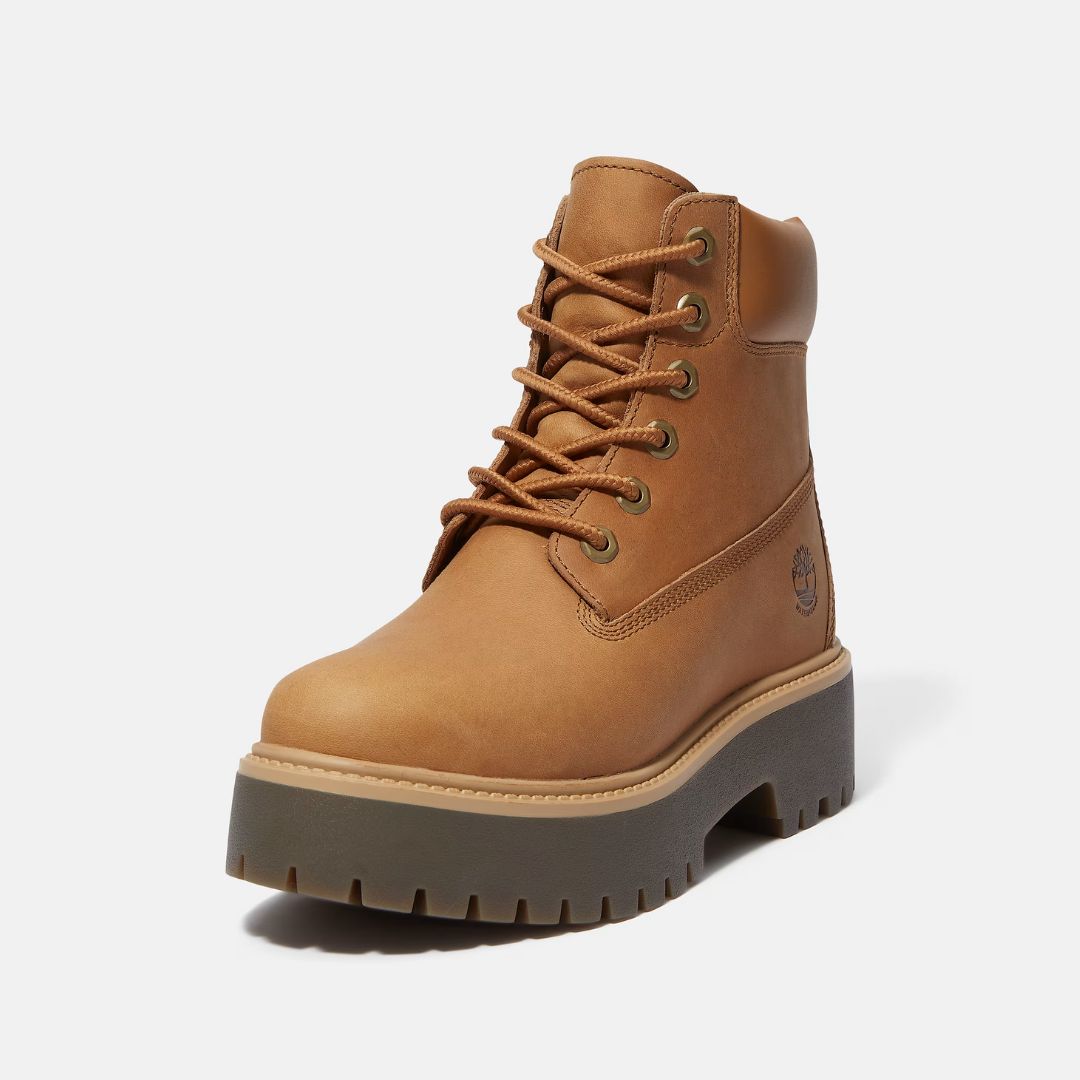 Stone Street 6-Inch Waterproof Wheat Full Grain Lace-Up