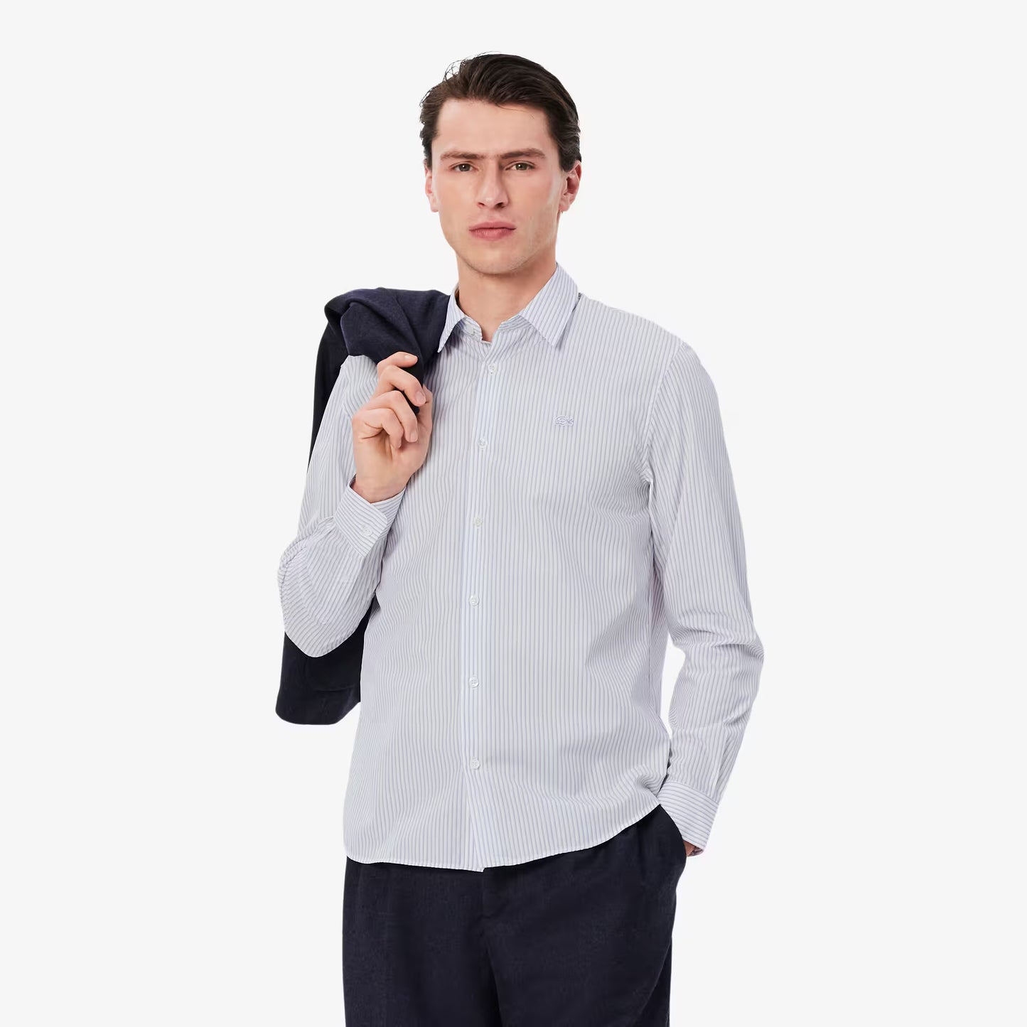 Regular Fit Striped Poplin Shirt