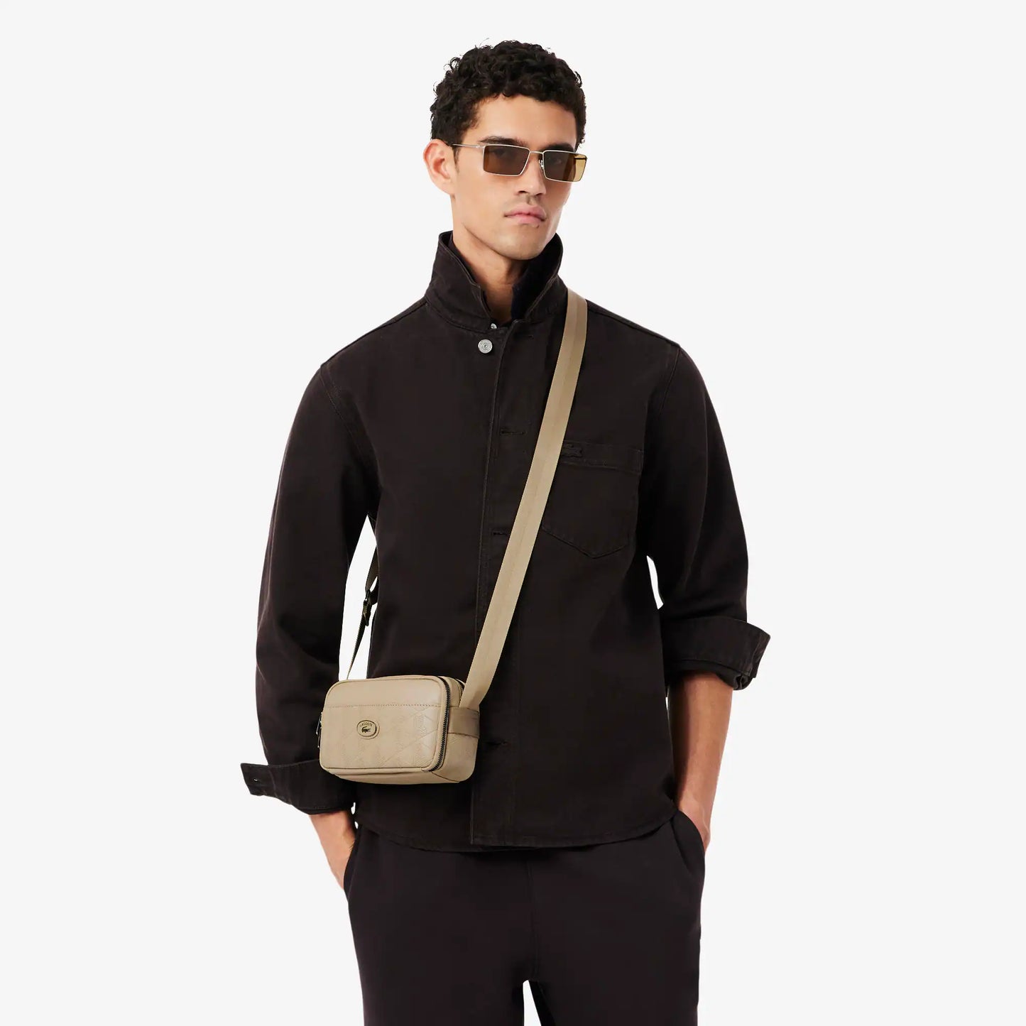 Leather Monogram Satchel