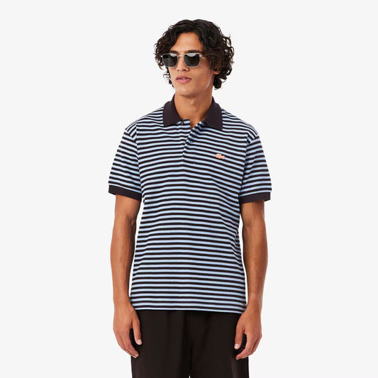 Klassisches Poloshirt mit Strukturstreifen