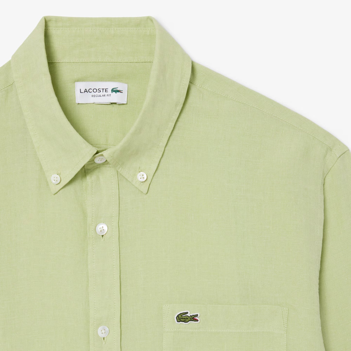 Chemise en lin coupe droite