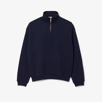 Schweres Fleece-Sweatshirt mit Reißverschlusskragen