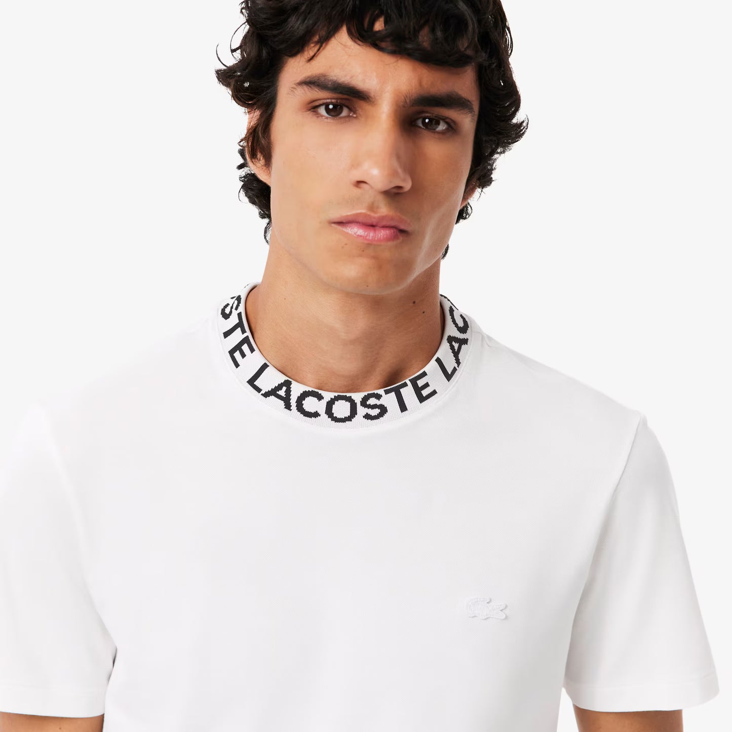 Jacquard Branded Pique T-shirt