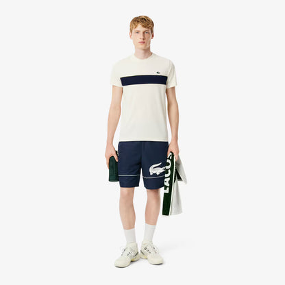 Printed Diamond Taffeta Tennis Shorts