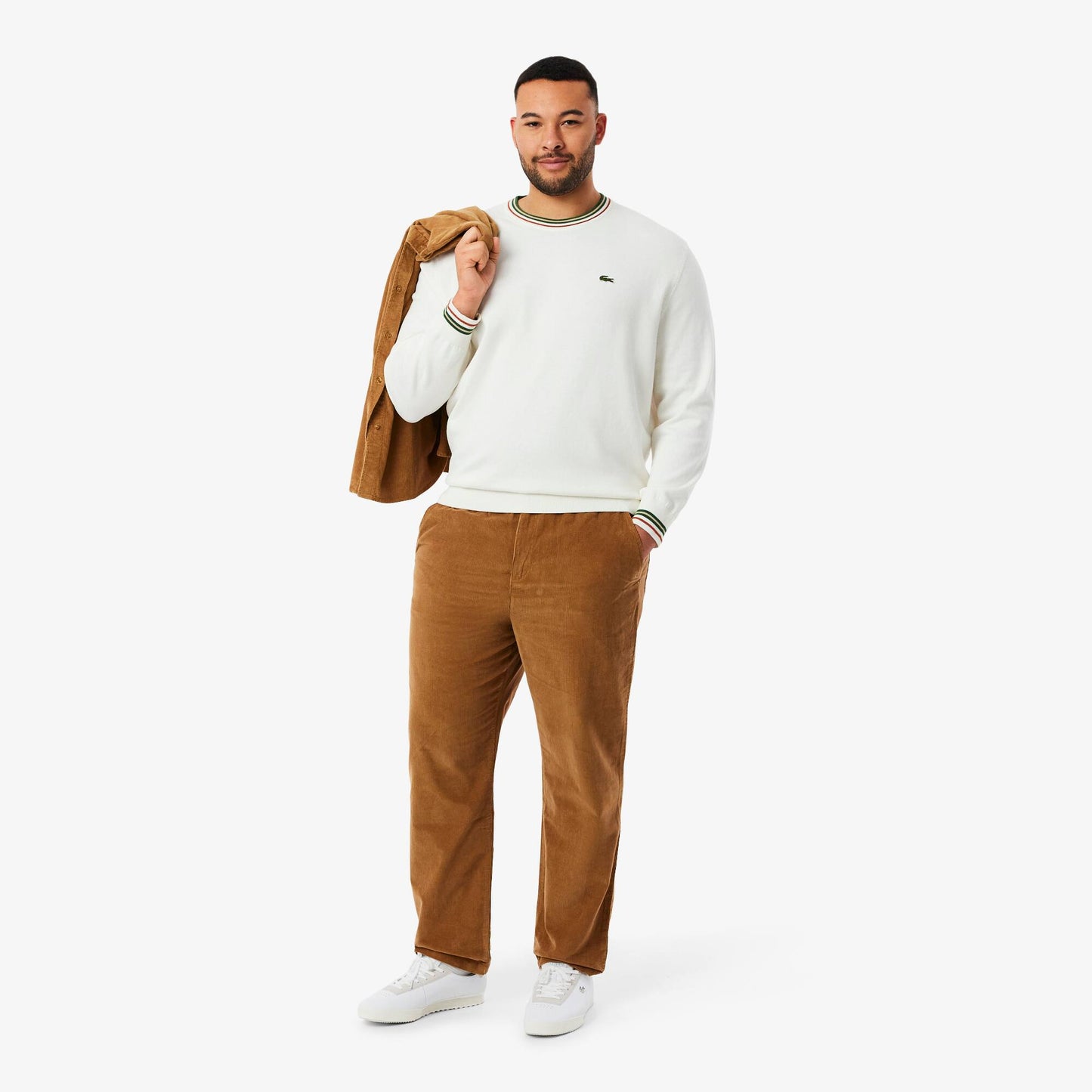 Pantalon en velours côtelé coupe droite