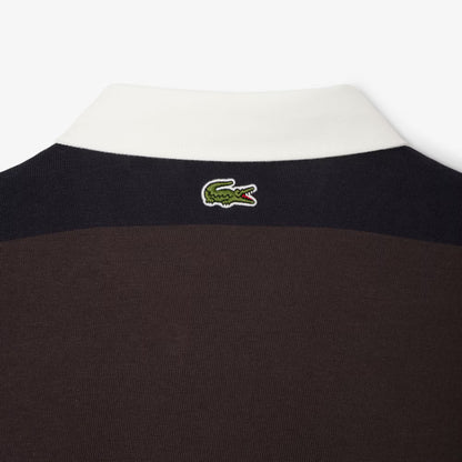 Relaxed Fit Striped Rugby Polo Shirt
