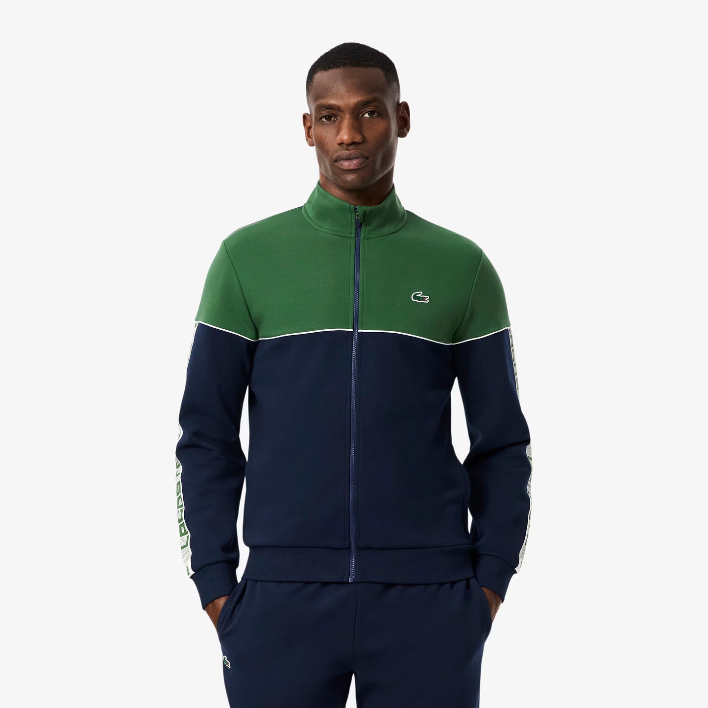 Tennis Zipped Colour-Block Sweatshirt