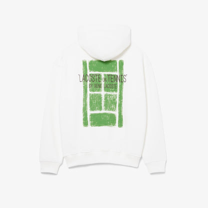 Multi Print Fleece Hoodie