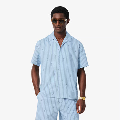 Hemd aus Twill mit Print im Relaxed Fit