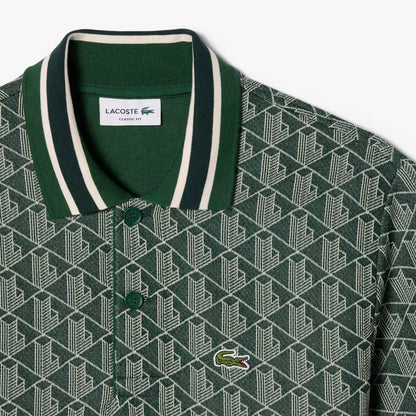 Classic Fit Monogram Jacquard Polo Shirt
