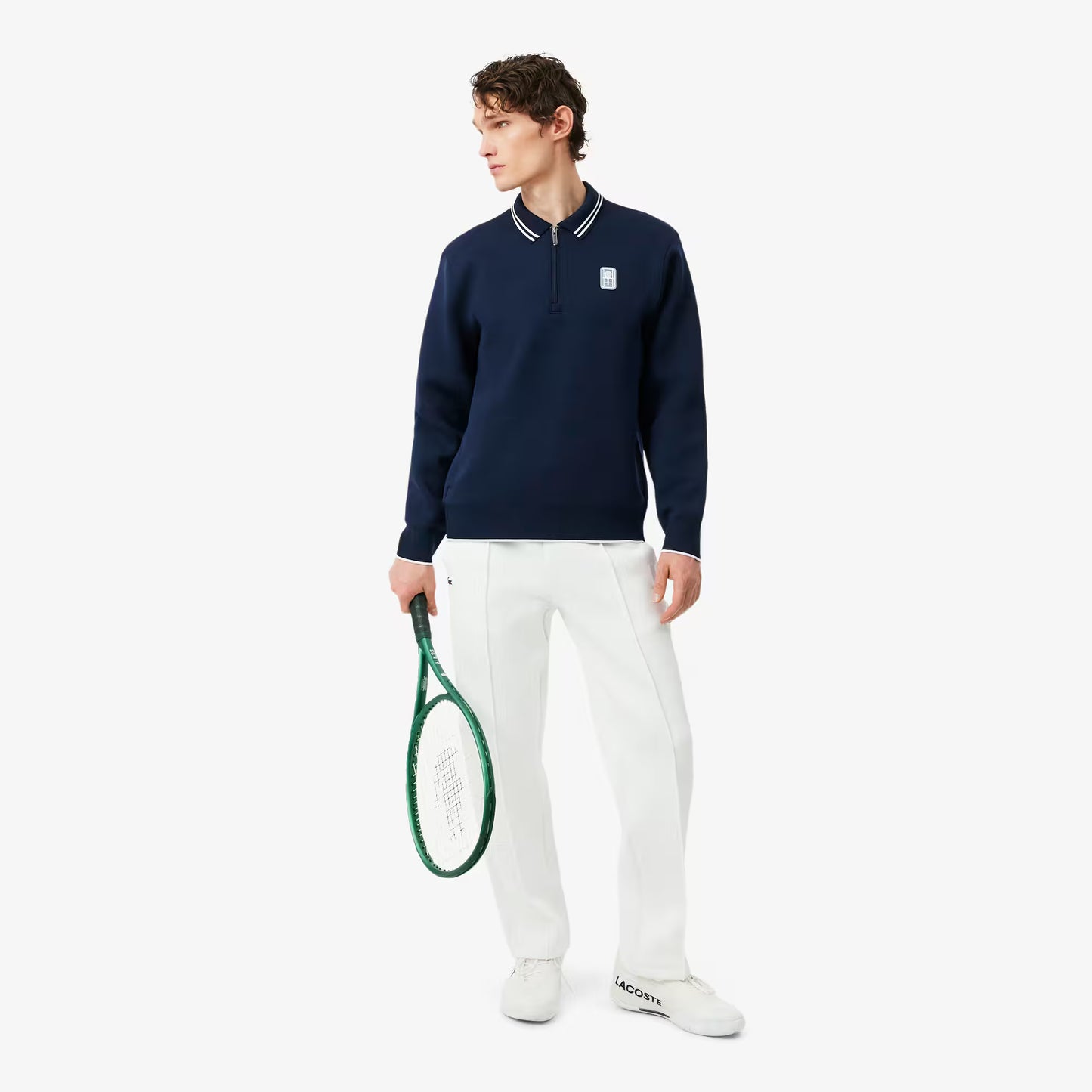 Tennis Heritage Polo Collar Zipped Sweatshirt
