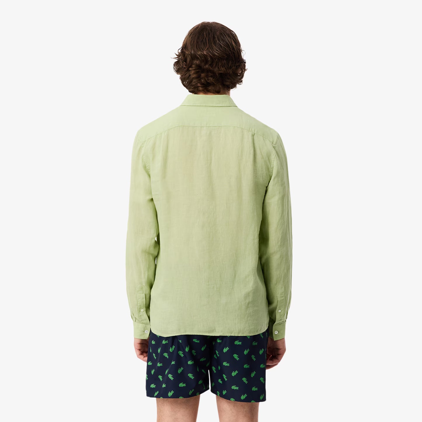 Chemise en lin coupe droite