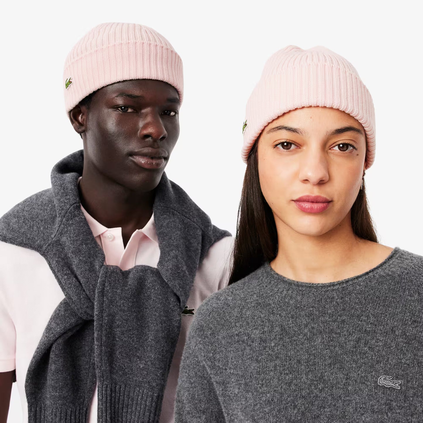 Rib Knit Brushed Wool Beanie