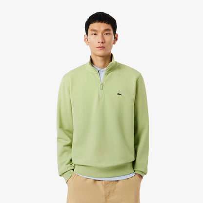 Fleece-Sweatshirt mit hohem Kragen und Reißverschluss