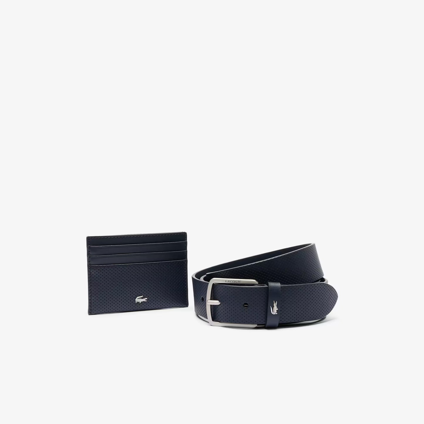 Leather Belt/Card Holder Gift Set