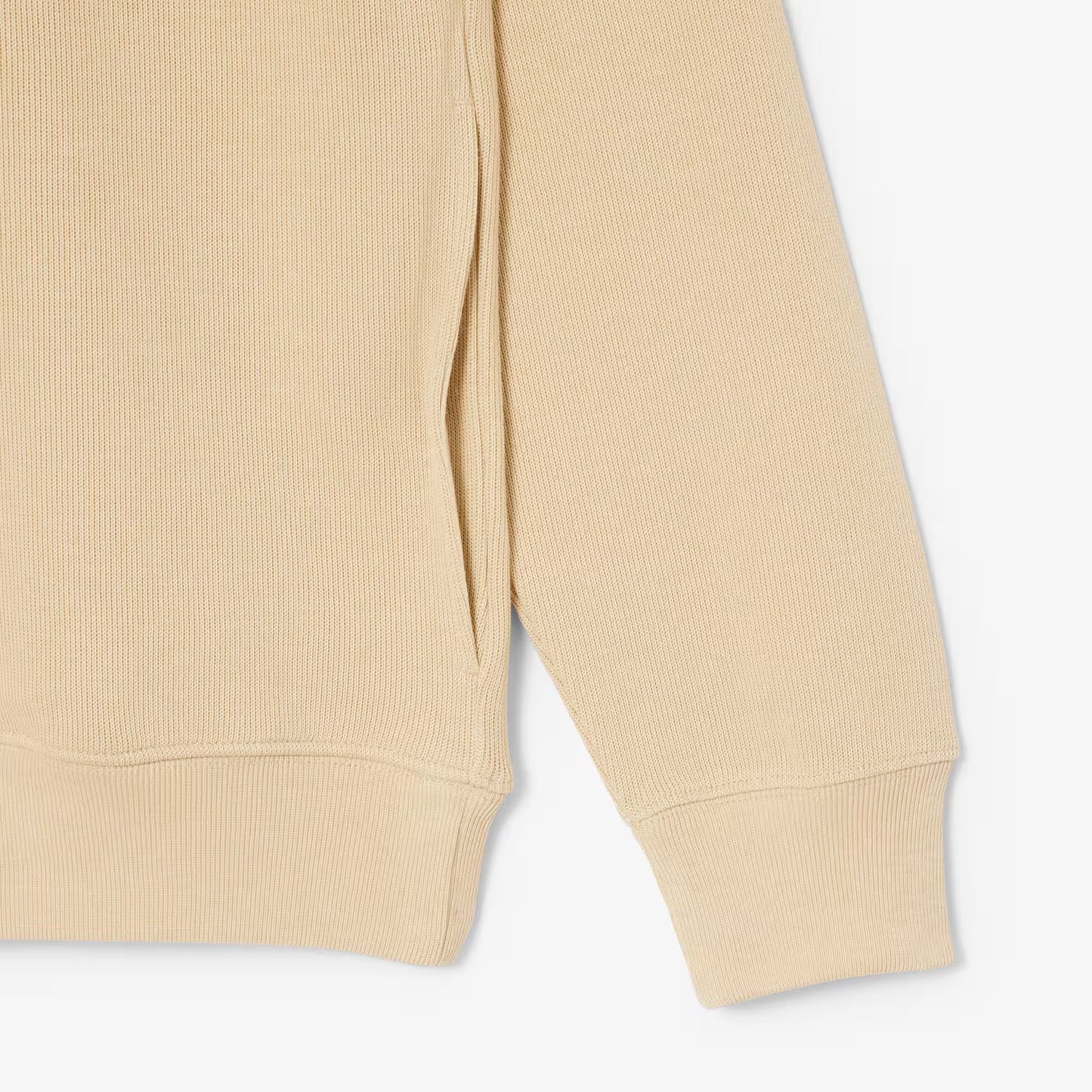 Zip-Up High Neck Interlock Sweatshirt
