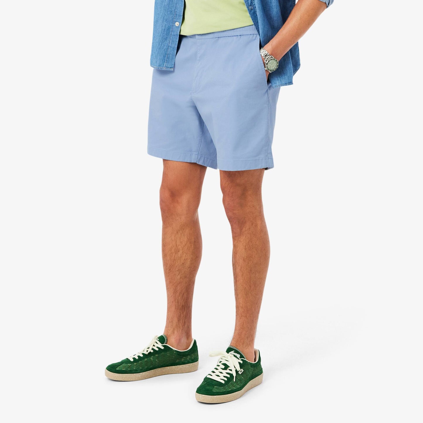 Regular Fit Stretch Cotton Shorts