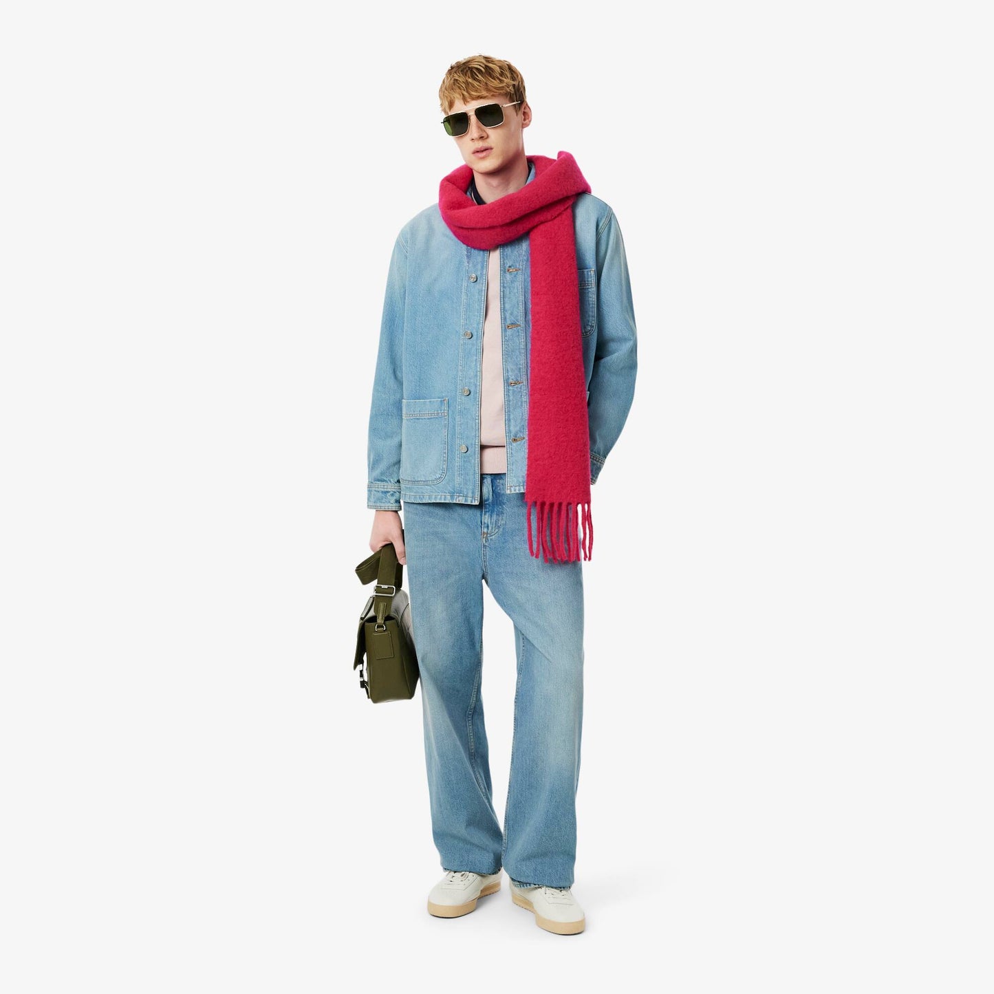 Heavy Cotton Denim Overshirt Jacket