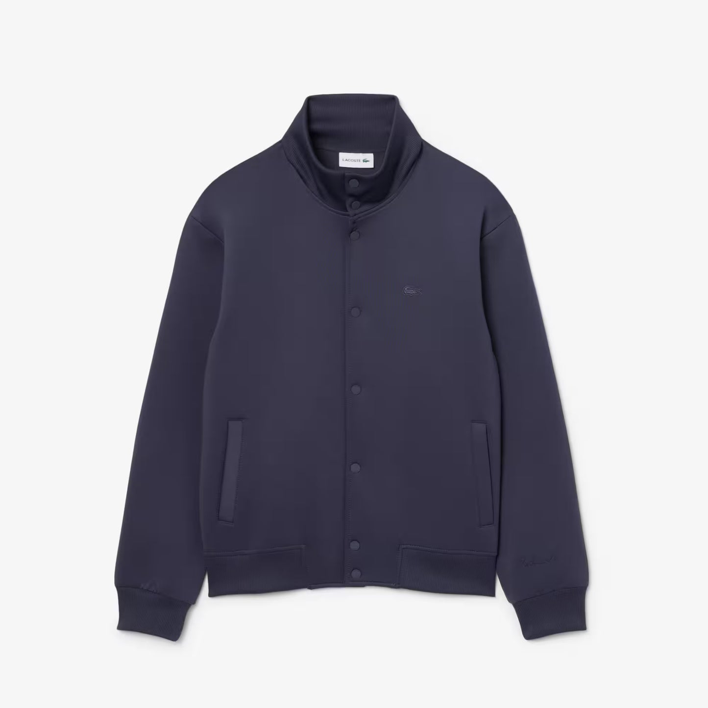 High Neck Embroidered Signature Jacket