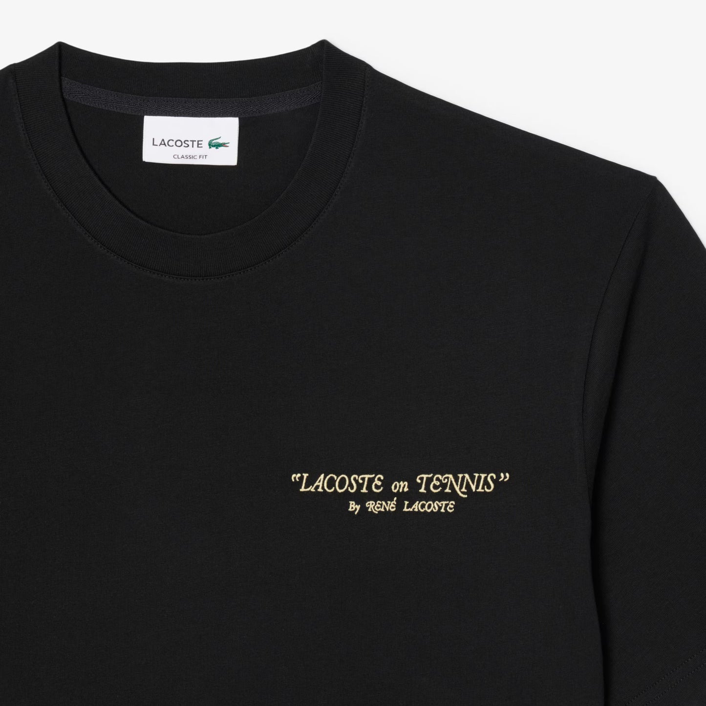 Besticktes Baumwoll-T-Shirt