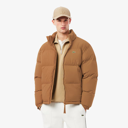 Water-Repellent Hooded Down Jacket