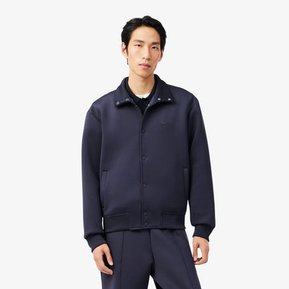 High Neck Embroidered Signature Jacket