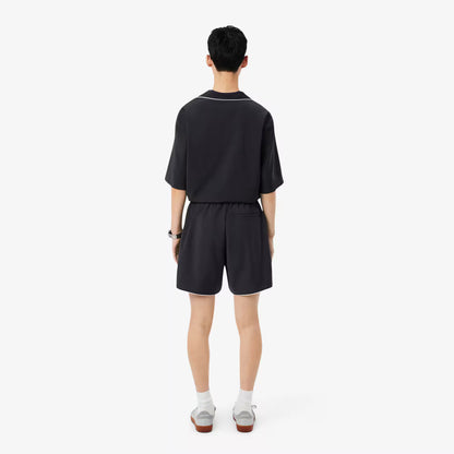 Relaxed Fit Wool Blend Shorts