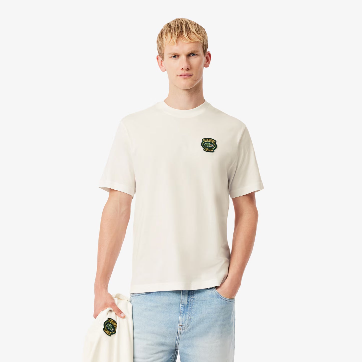 T-shirt badge en coton