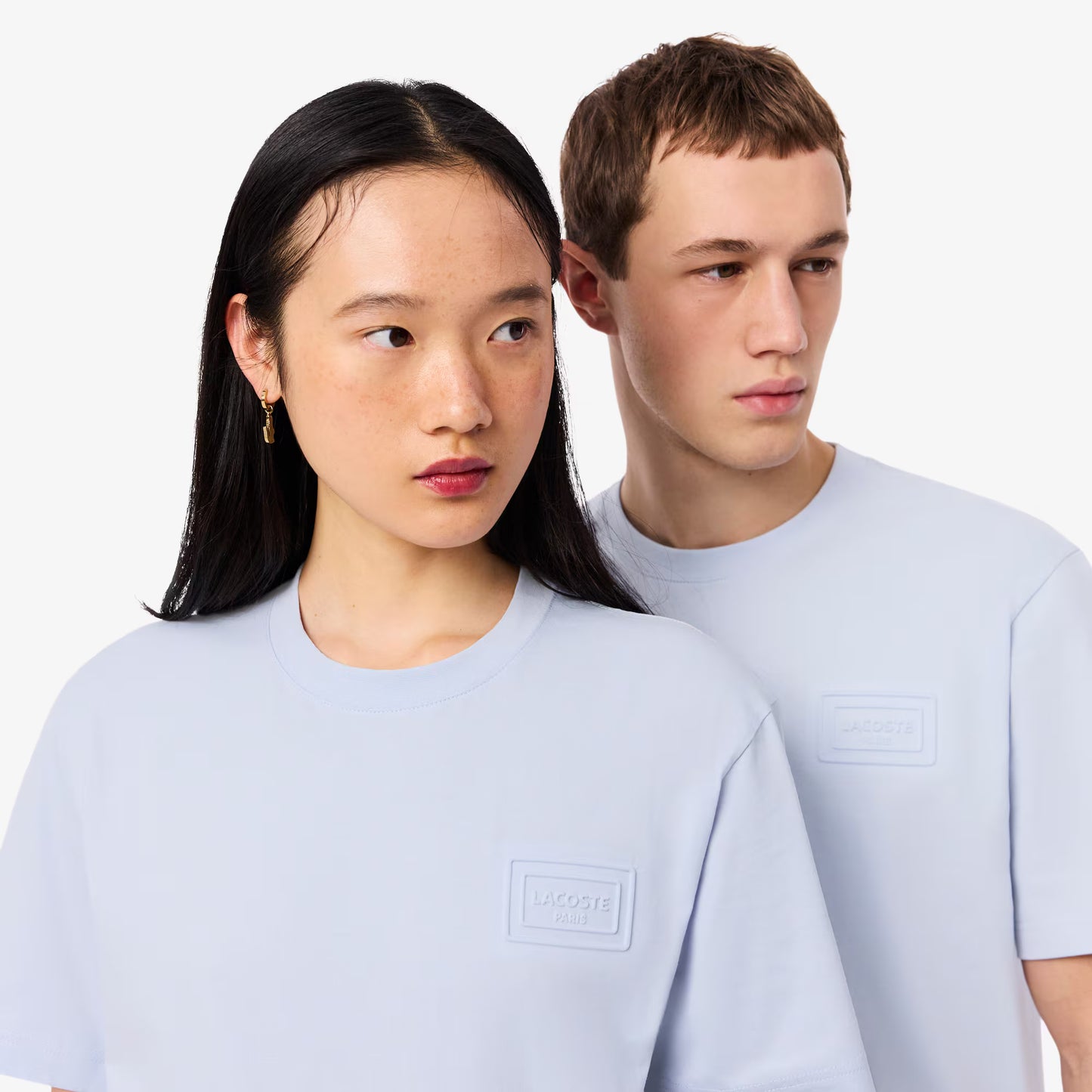 Baumwoll-T-Shirt mit geprägtem Logo