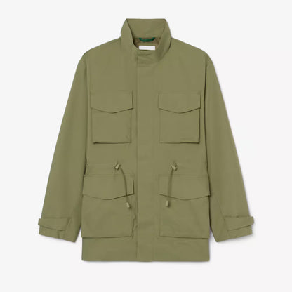 Mid-Length Water-Repellent Windbreaker Jacket