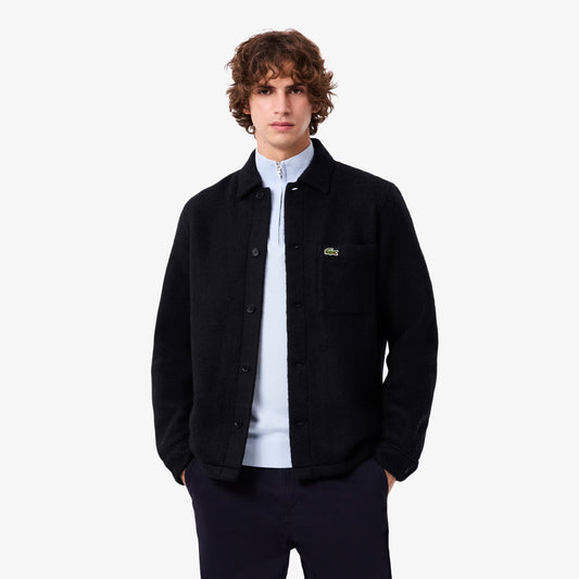 Wool Blend Felt Overshirt