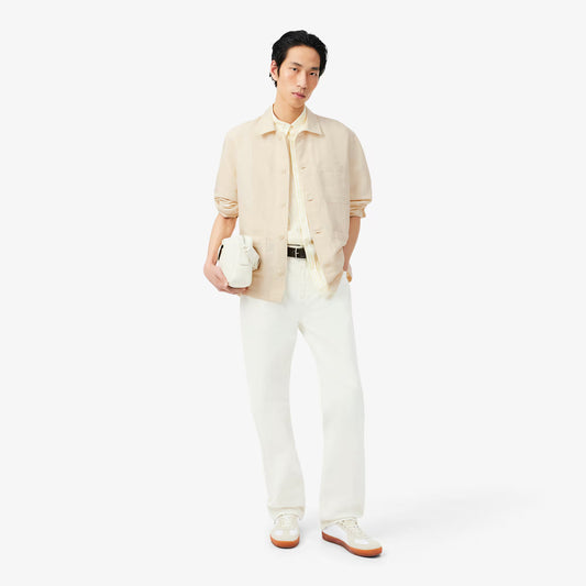Leinenmischgewebe-Overshirt