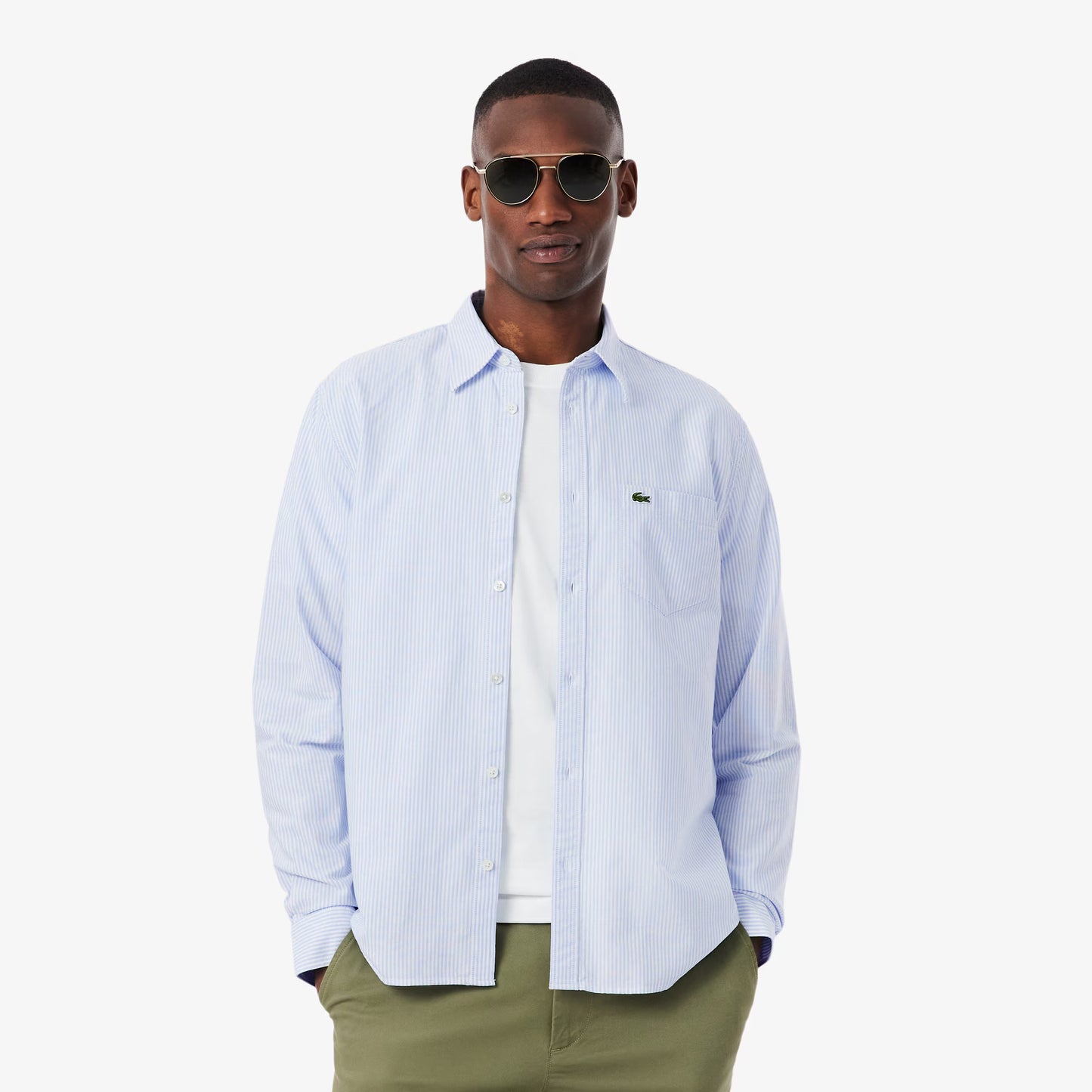 Regular Fit Gestreiftes Oxford-Hemd 2