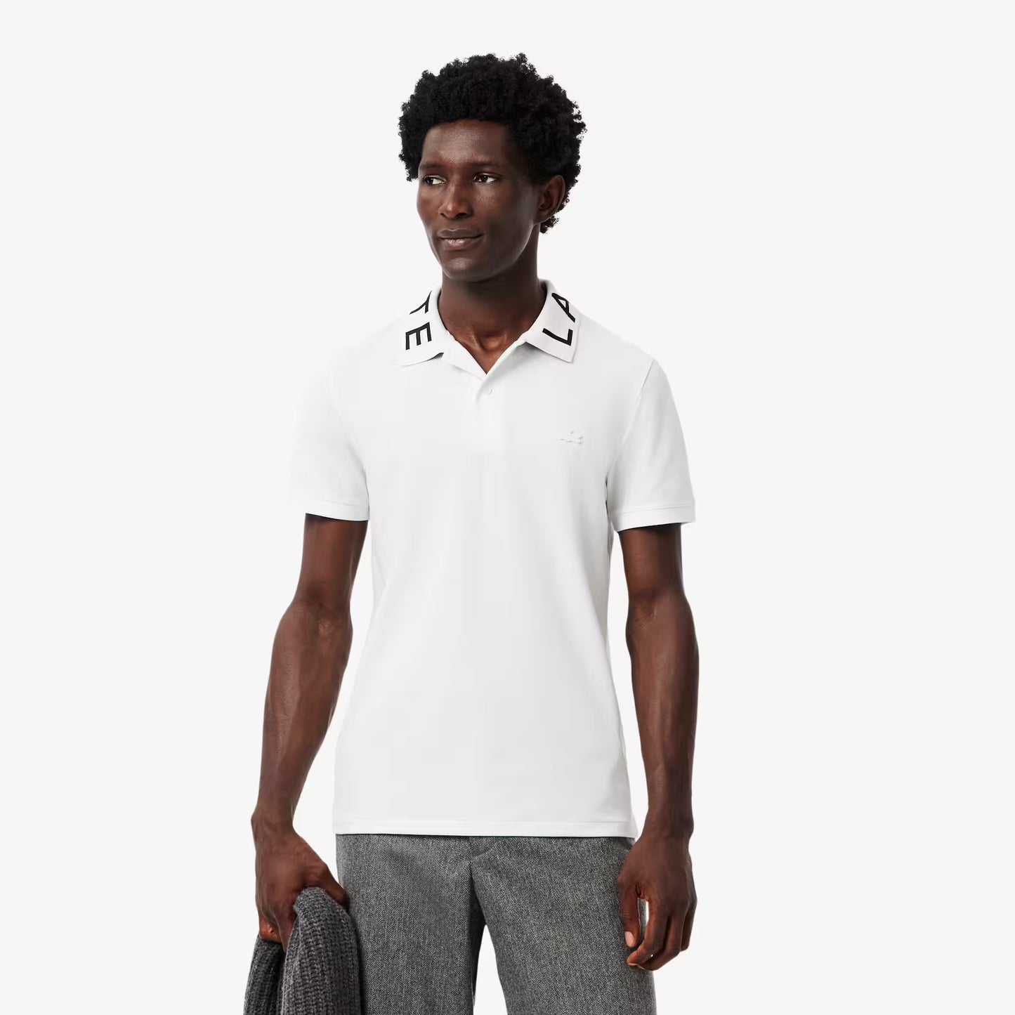 Slim Fit Jacquard Branded Polo Shirt