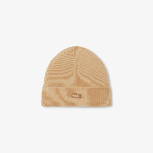 Ribbed Cuff Wool Beanie