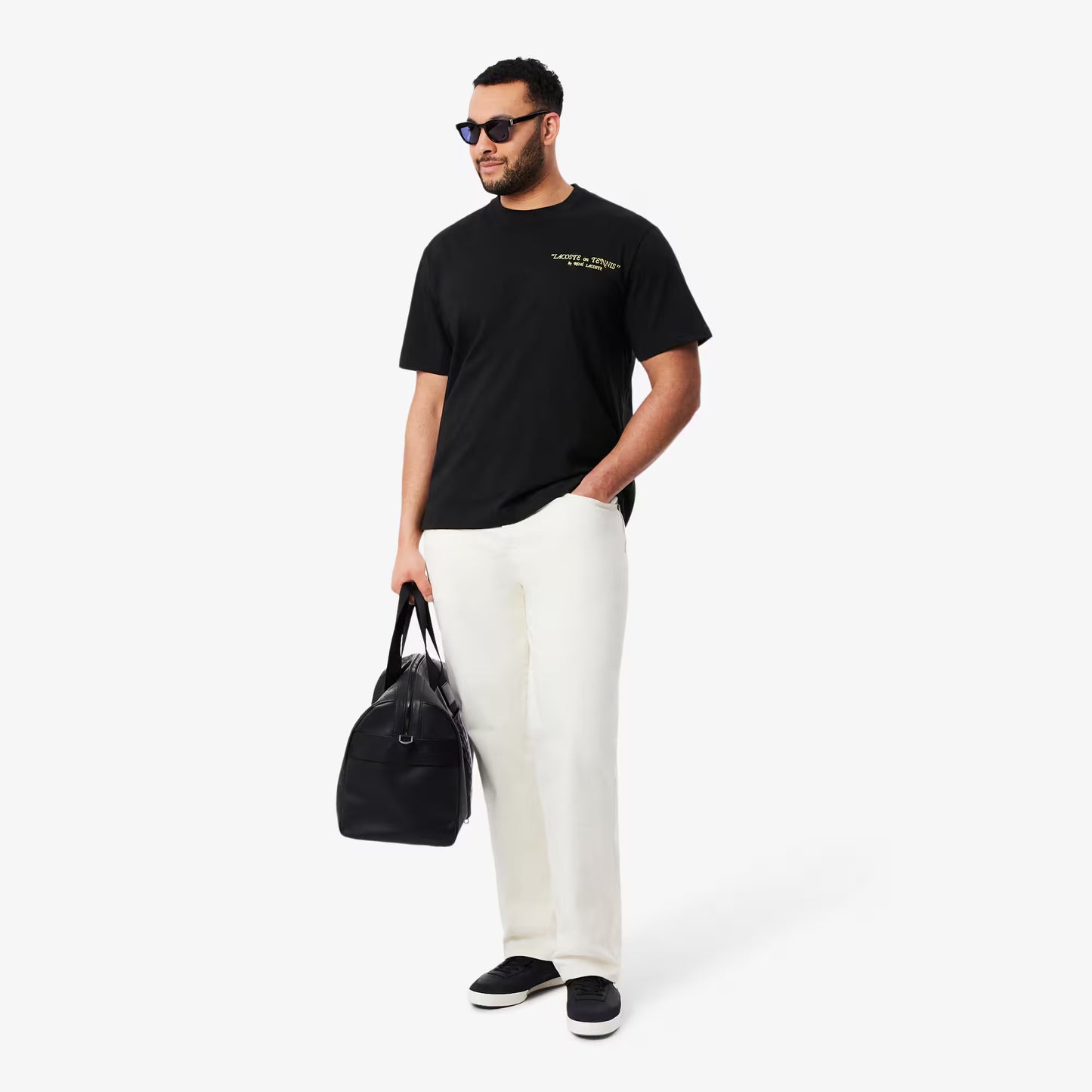 Besticktes Baumwoll-T-Shirt