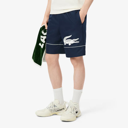 Printed Diamond Taffeta Tennis Shorts