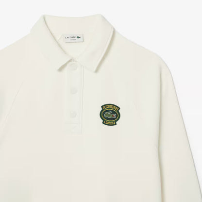Loose Fit Polo Collar Fleece Sweatshirt